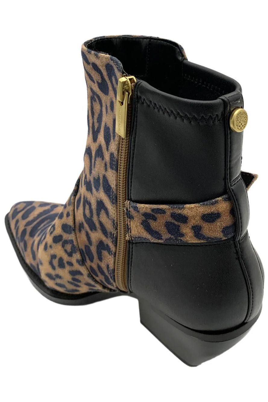 Vince Camuto Women's Philan Western-Style Short Bootie Camel Black - Medium - Picture 3 of 3